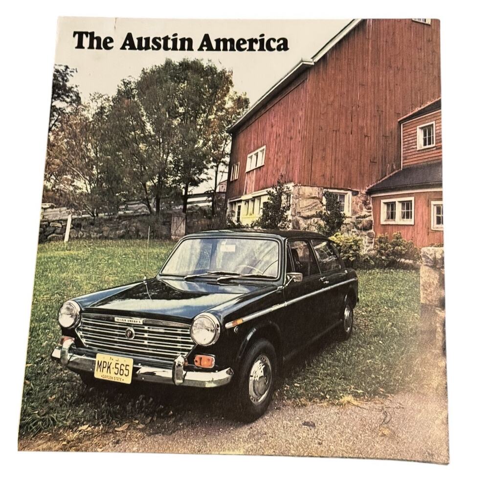 1969 Austin America British Leyland Car Dealership Sales Brochure Catalog Ad